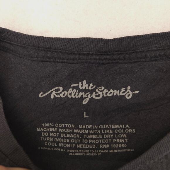 Rolling Stones 1975 US Tour Band Graphic T Shirt Womens Size Large L Black - Picture 3 of 9